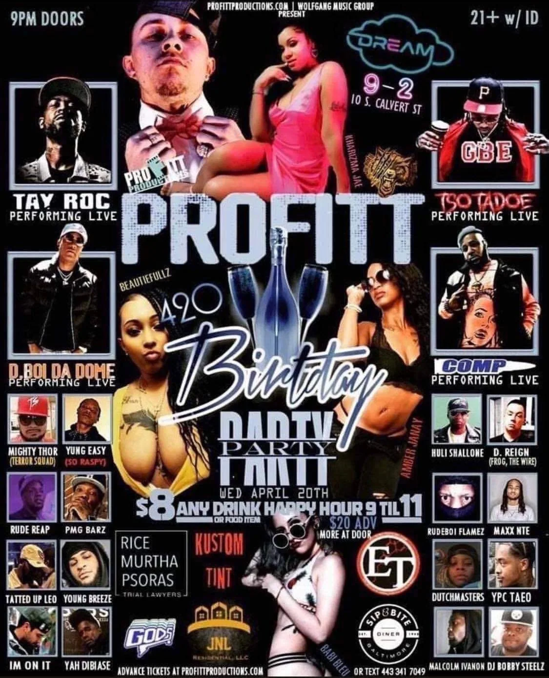 Profitt Productions event flyer