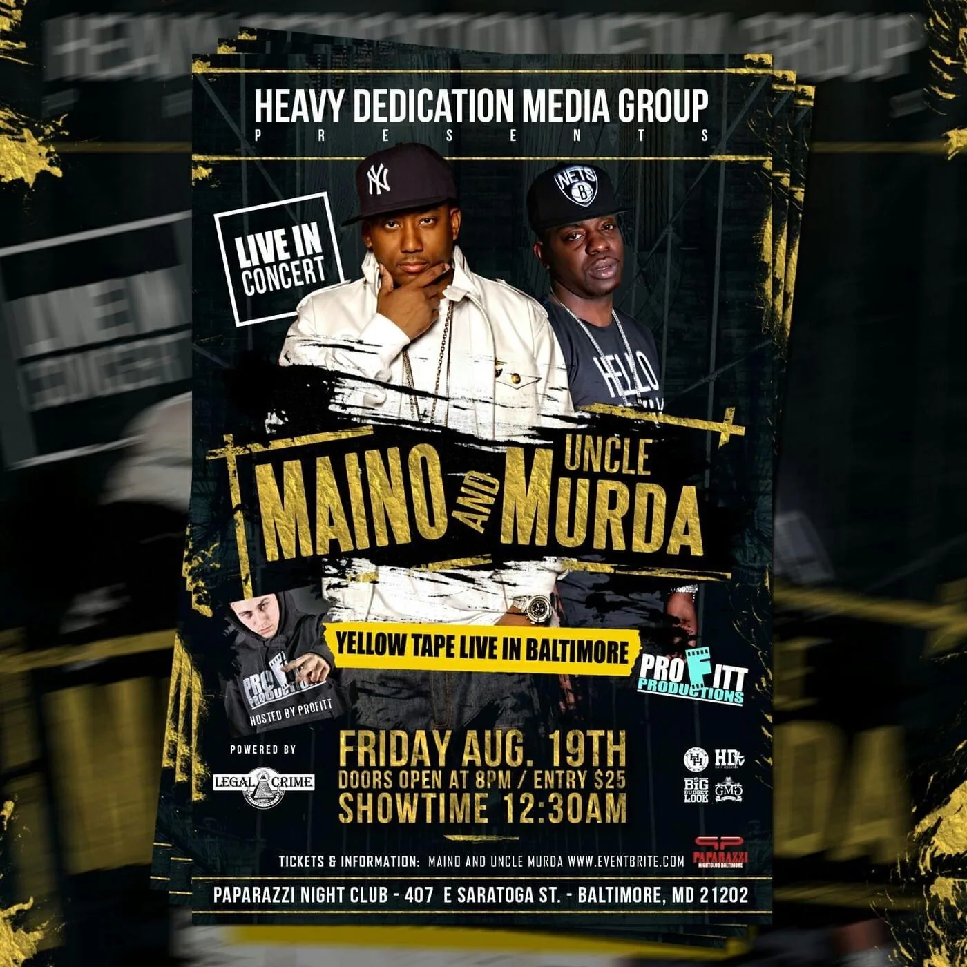 Profitt Productions event flyer