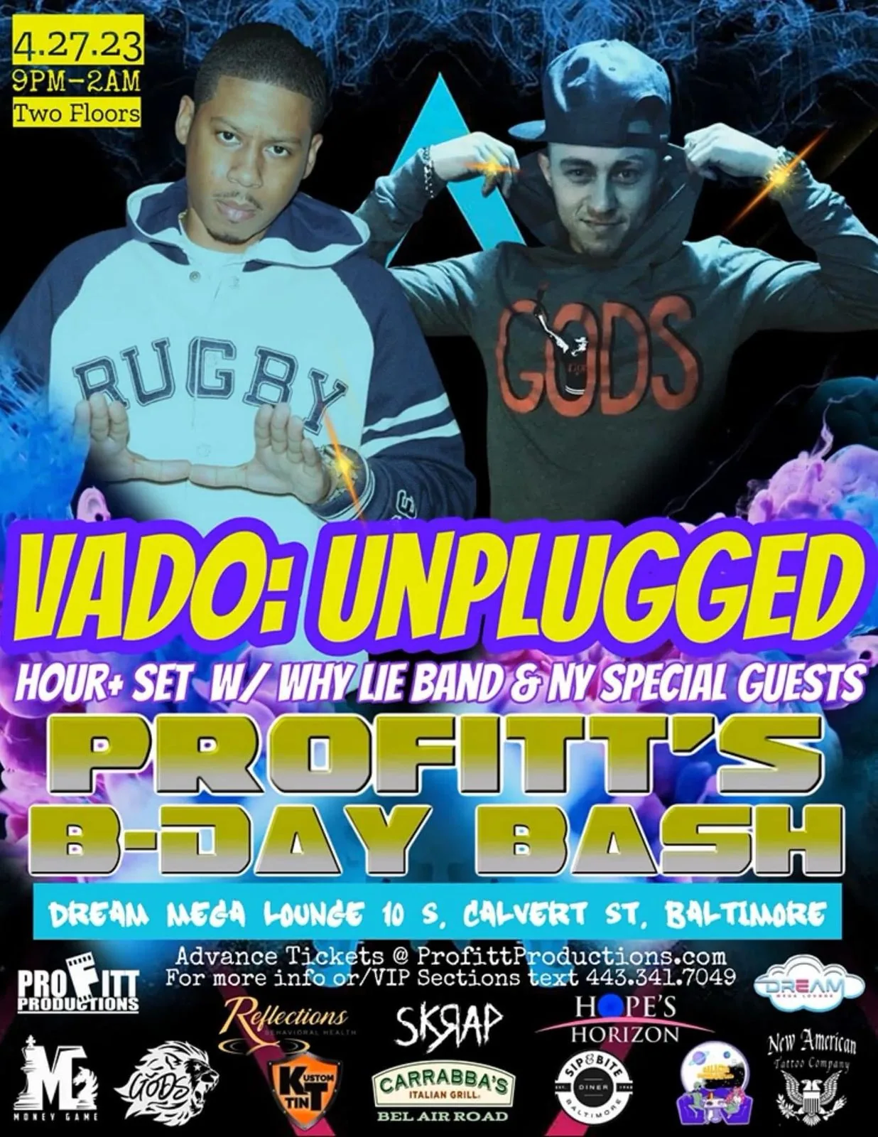 Profitt Productions event flyer
