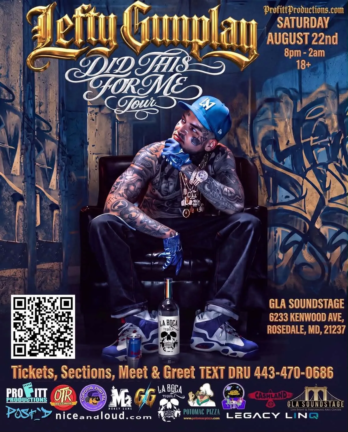 Flyer for Lefty Gunplay — Did This For Me Tour